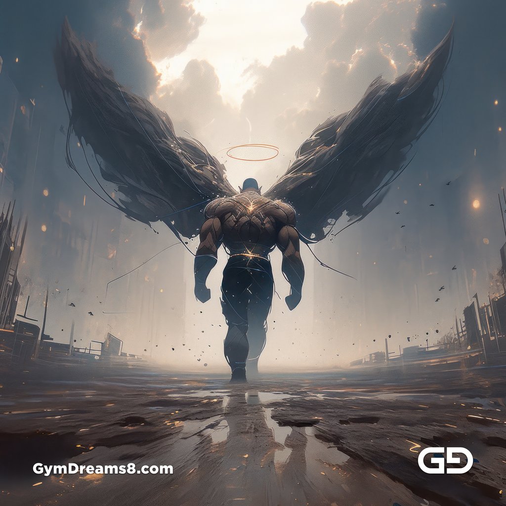 Angel / Disintegration, created with Midjourney v5