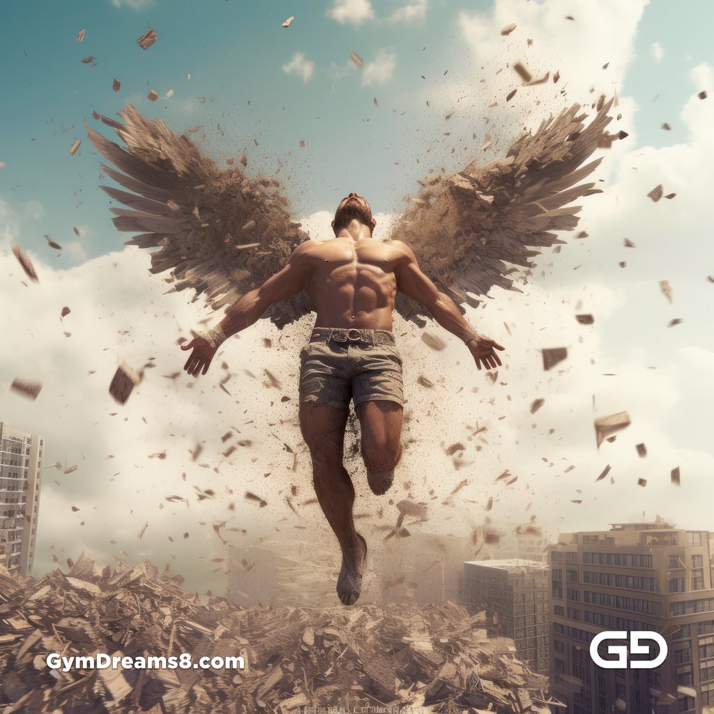 Angel / Disintegration, created with Midjourney v5