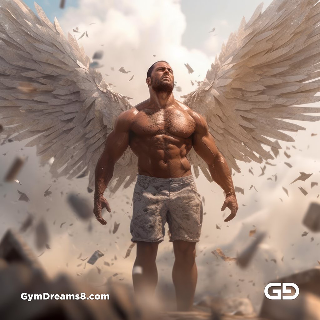 Angel / Disintegration, created with Midjourney v5