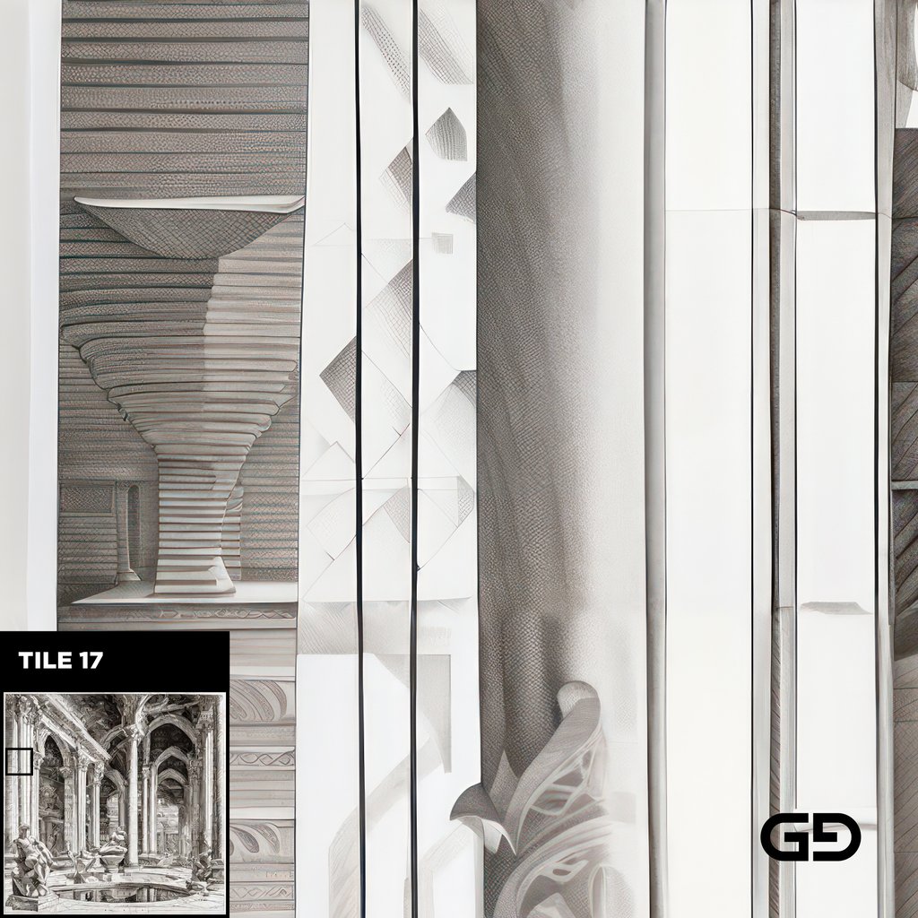 Architecture and Male Figures. Rendered with Stable Diffusion and SDXL.