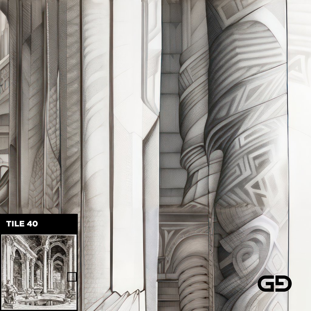 Architecture and Male Figures. Rendered with Stable Diffusion and SDXL.