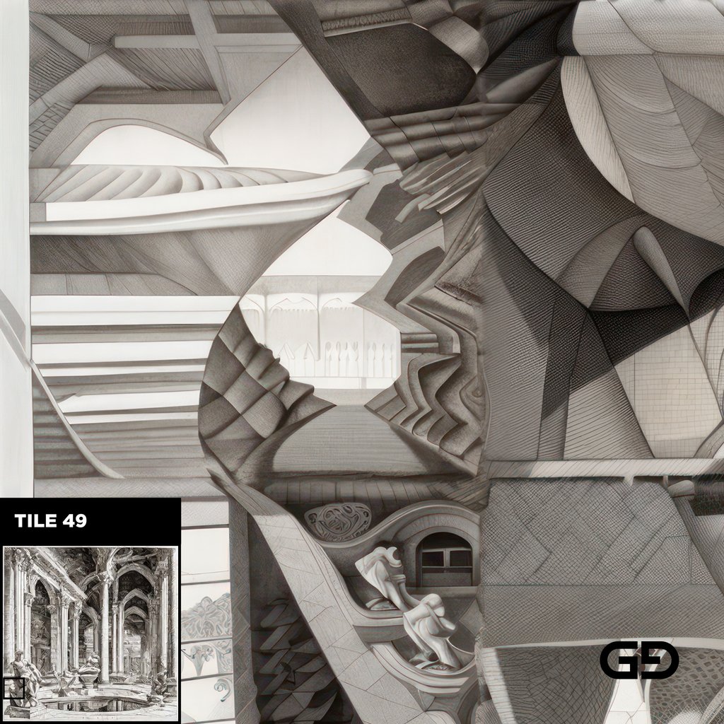 Architecture and Male Figures. Rendered with Stable Diffusion and SDXL.