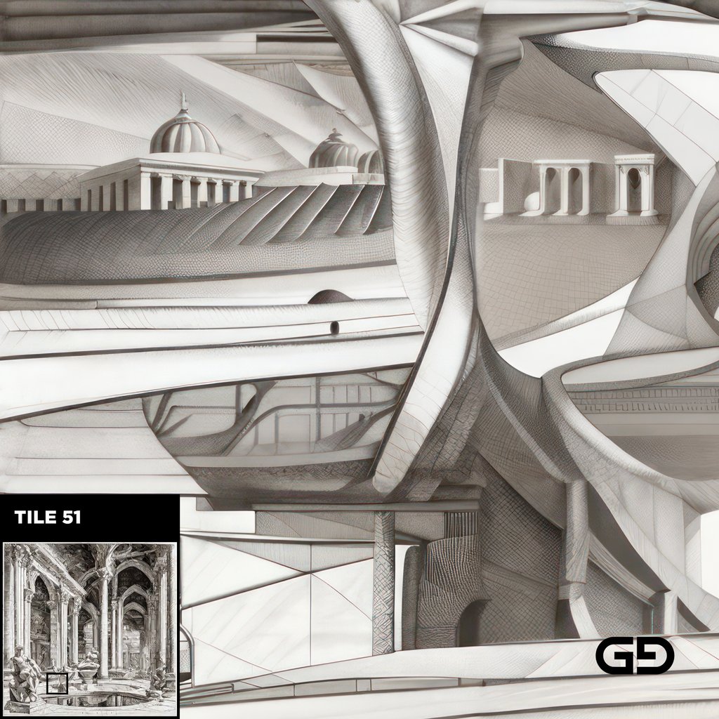 Architecture and Male Figures. Rendered with Stable Diffusion and SDXL.