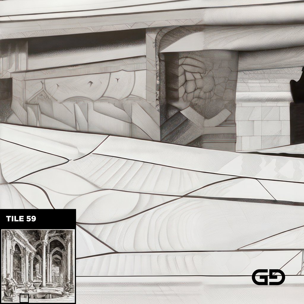 Architecture and Male Figures. Rendered with Stable Diffusion and SDXL.