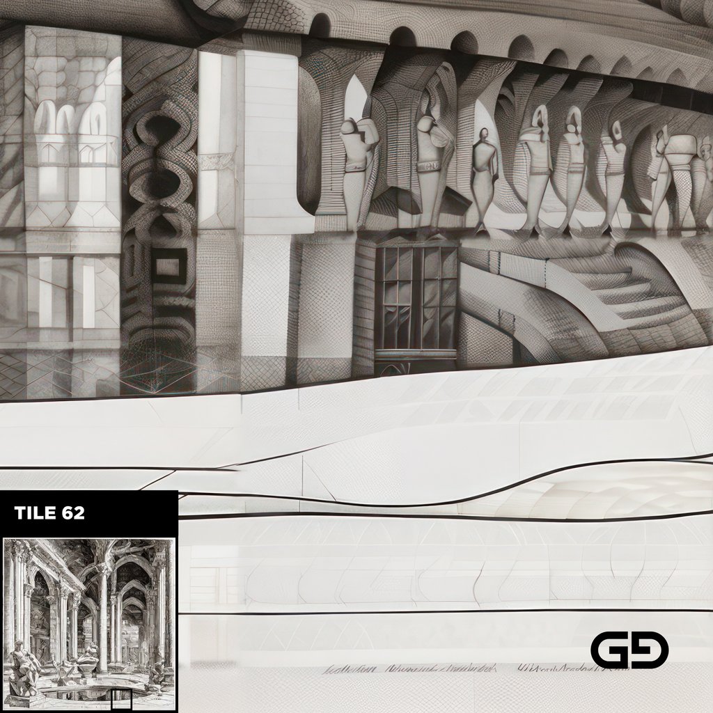 Architecture and Male Figures. Rendered with Stable Diffusion and SDXL.