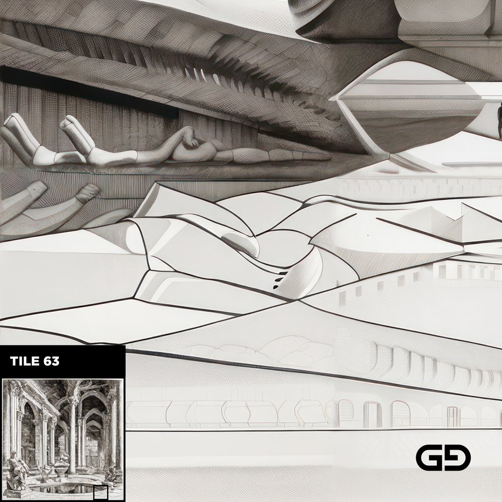 Architecture and Male Figures. Rendered with Stable Diffusion and SDXL.