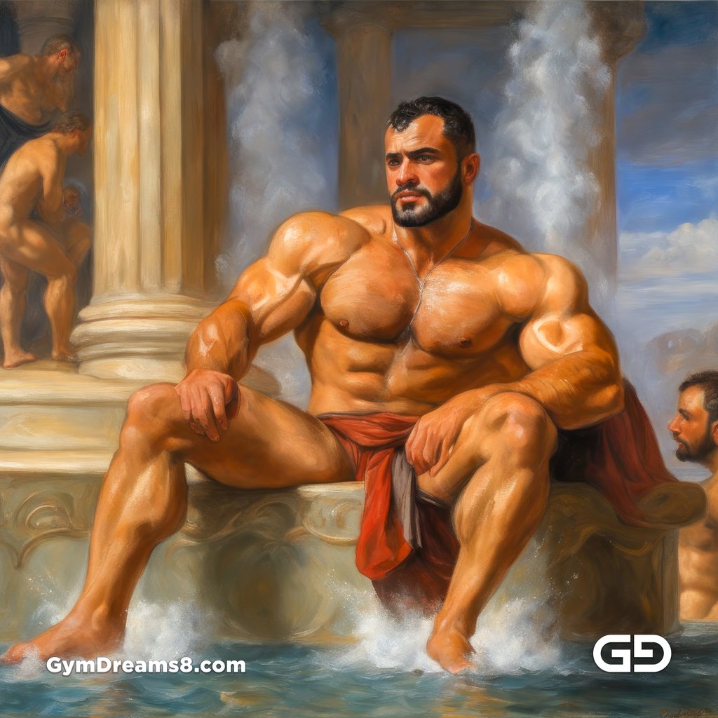 Mr Andrew at the Roman Baths. Stable Diffusion, SDXL, and custom LoRA.