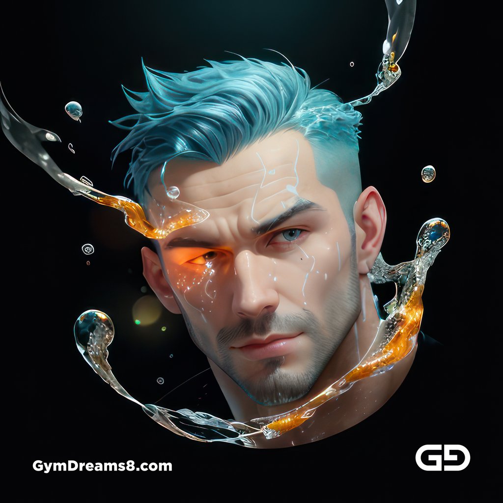 Bubble 5. Underwater Superhero. Teal, Orange, Black, and White. Made with Midjourney, Stable Diffusion, and Airfuck’s Wild Mix.