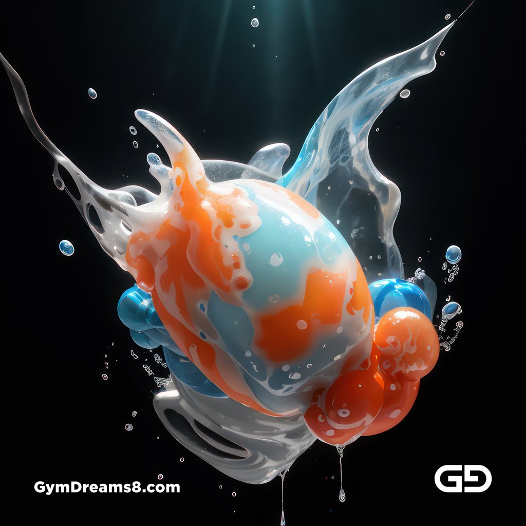 Bubble 5. Underwater Superhero. Teal, Orange, Black, and White. Made with Midjourney, Stable Diffusion, and Airfuck’s Wild Mix.