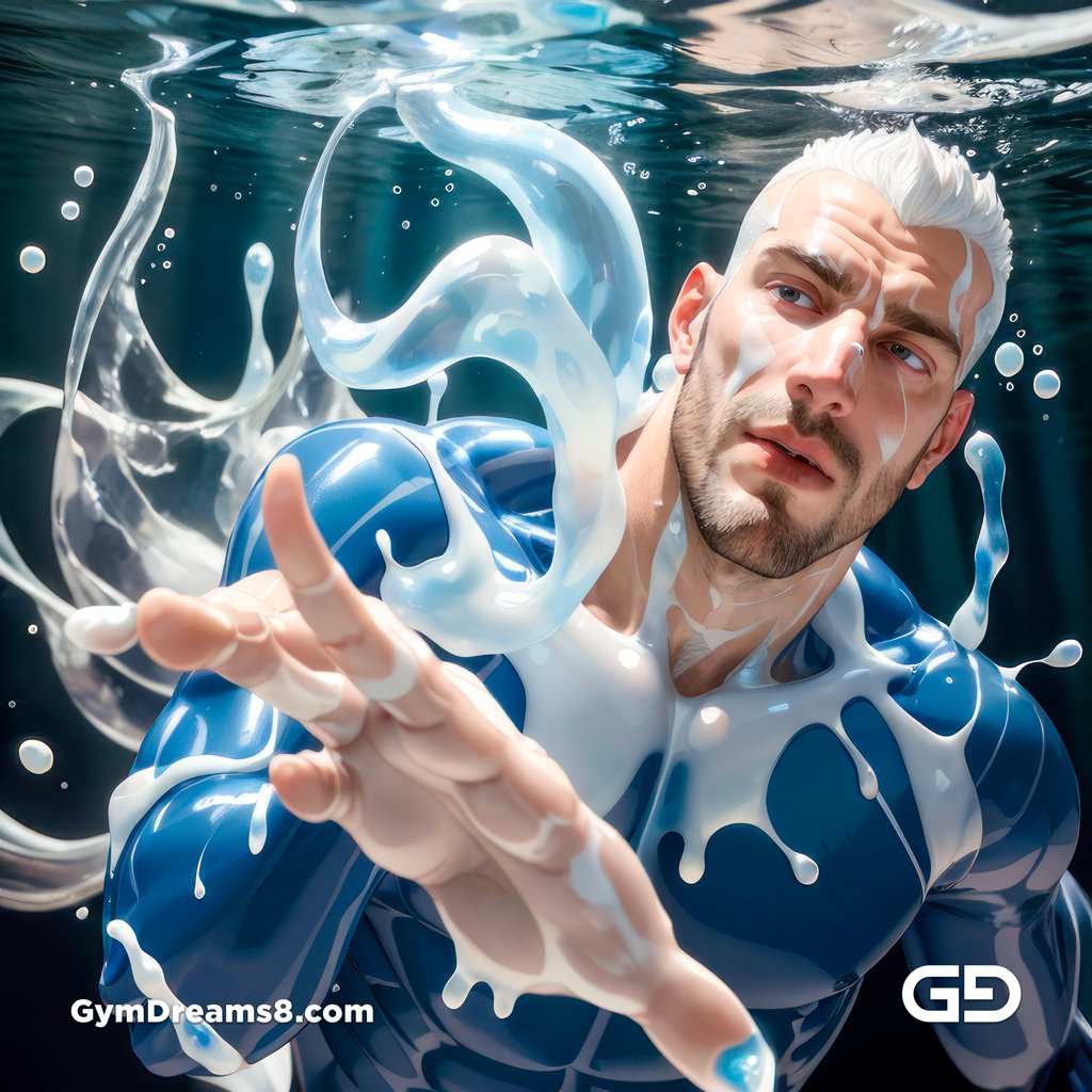 Bubble 3, deep sea exploration, white and blue, made with Stable Diffusion and Midjourney.