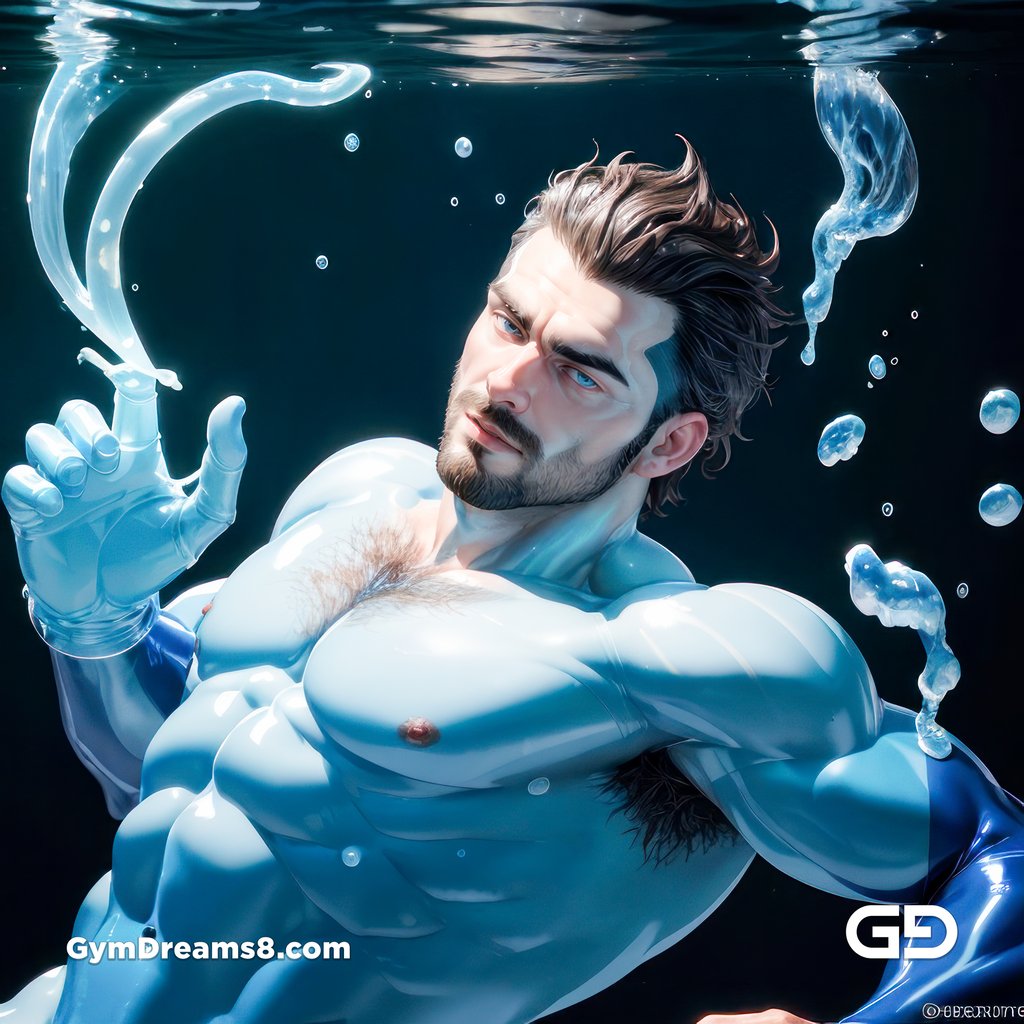 Bubble 3, deep sea exploration, white and blue, made with Stable Diffusion and Midjourney.