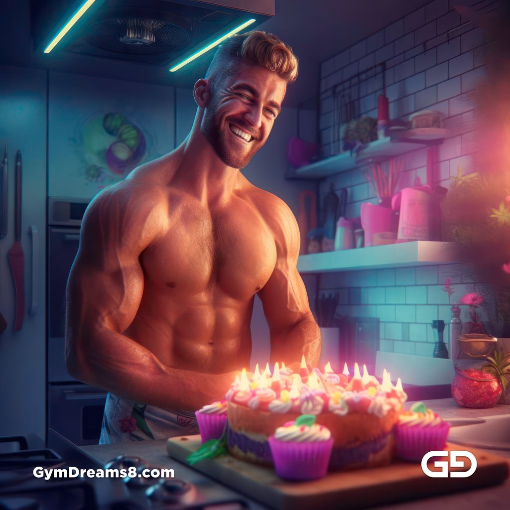 Happy Birthday, Joy of Baking, Octane Render Engine with Midjourney v5
