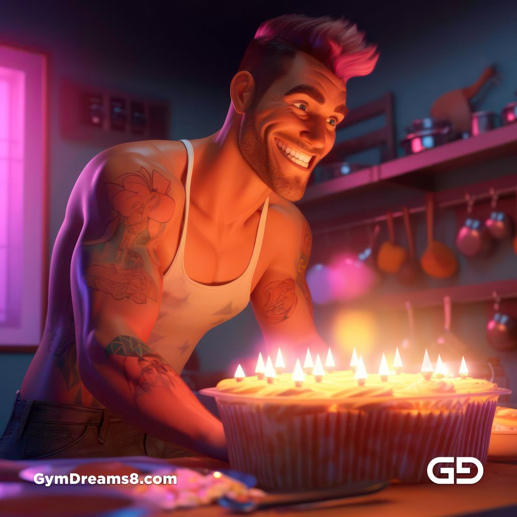 Happy Birthday, Joy of Baking, Octane Render Engine with Midjourney v5