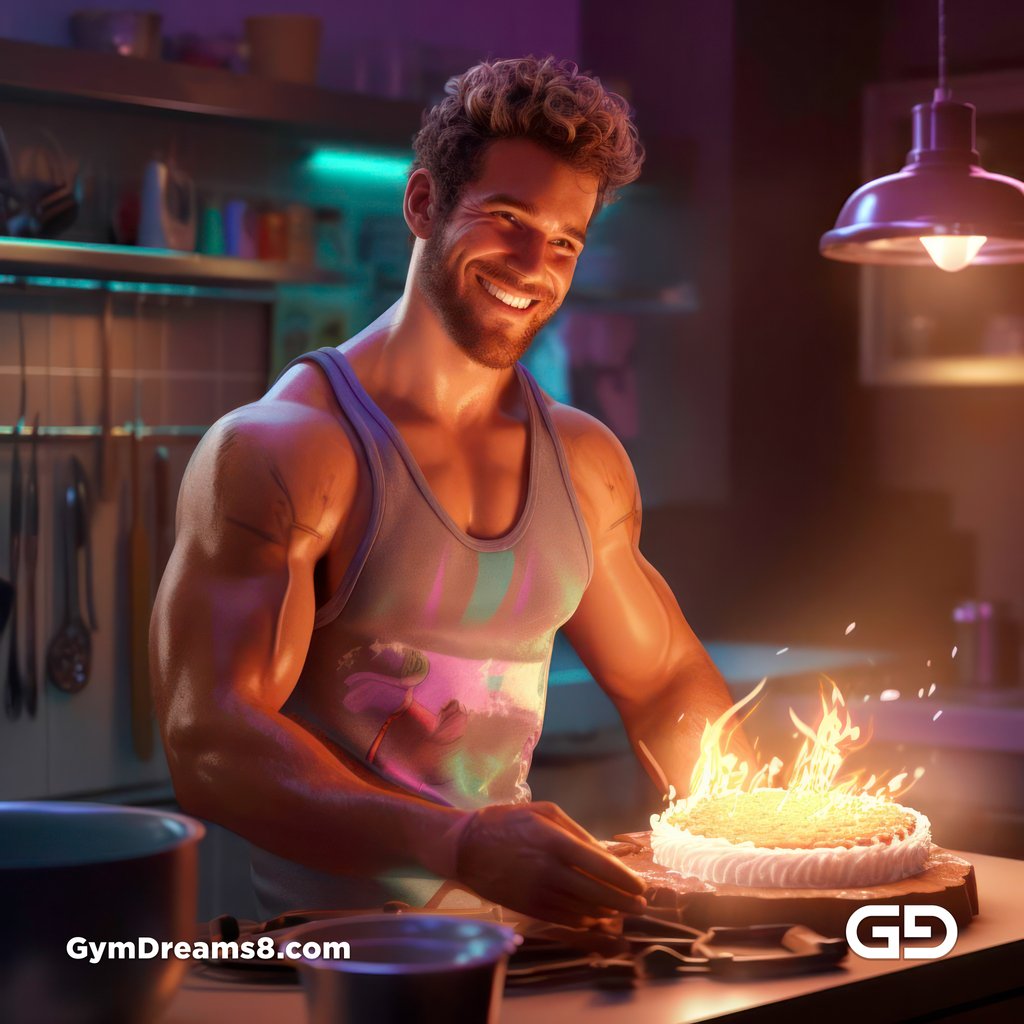 Happy Birthday, Joy of Baking, Redshift Render Engine with Midjourney v5