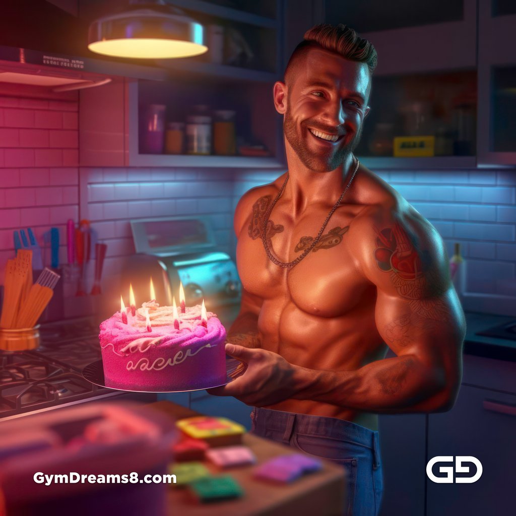 Happy Birthday, Joy of Baking, Redshift Render Engine with Midjourney v5