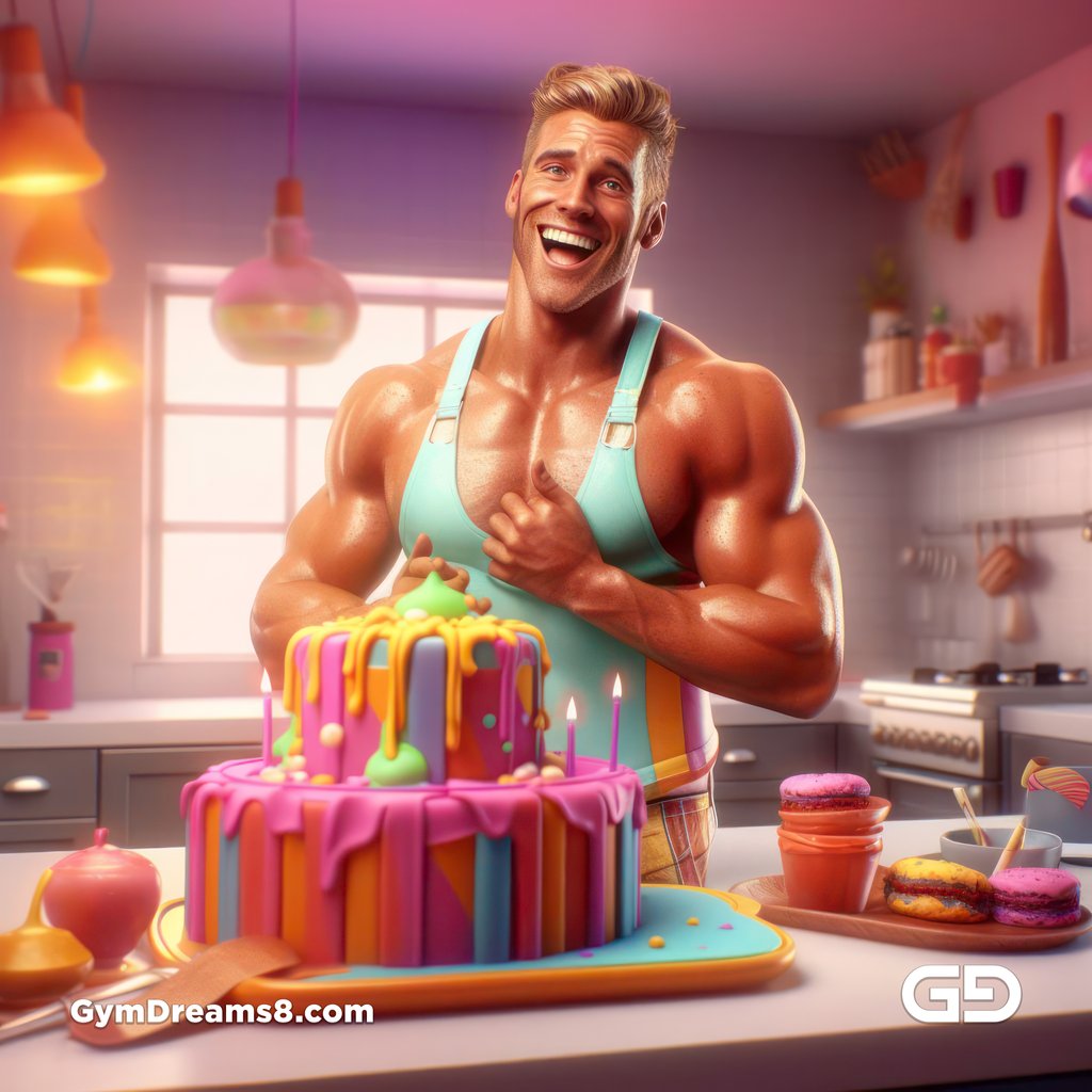 Happy Birthday, Joy of Baking, Redshift Render Engine with Midjourney v5