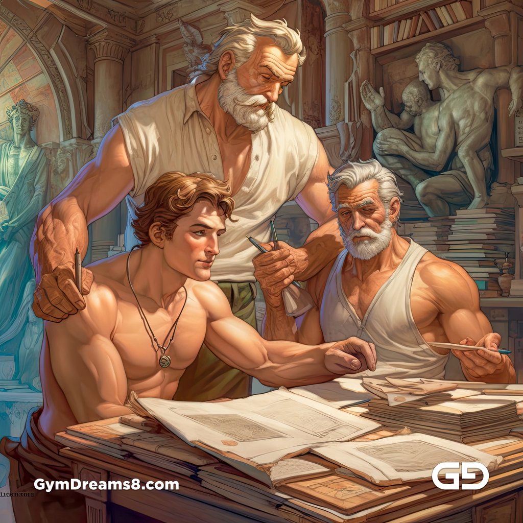 Builders of the Great Greek Temple, made with Midjourney v5