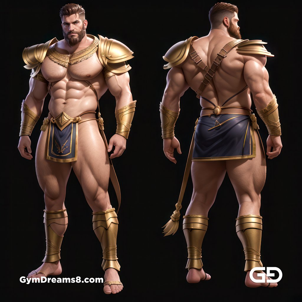 Greek God, Apollo, God of War, Character Sheet, with Stable Diffusion, using CharTurnerV2 and Virile Fusion