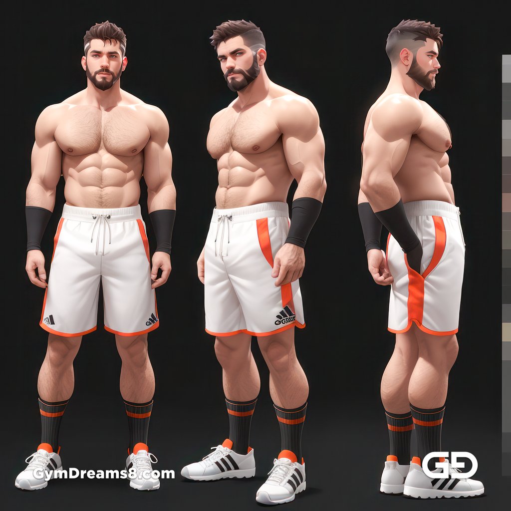 Coach, Character Sheet, with Stable Diffusion, using CharTurnerV2 and Virile Fusion