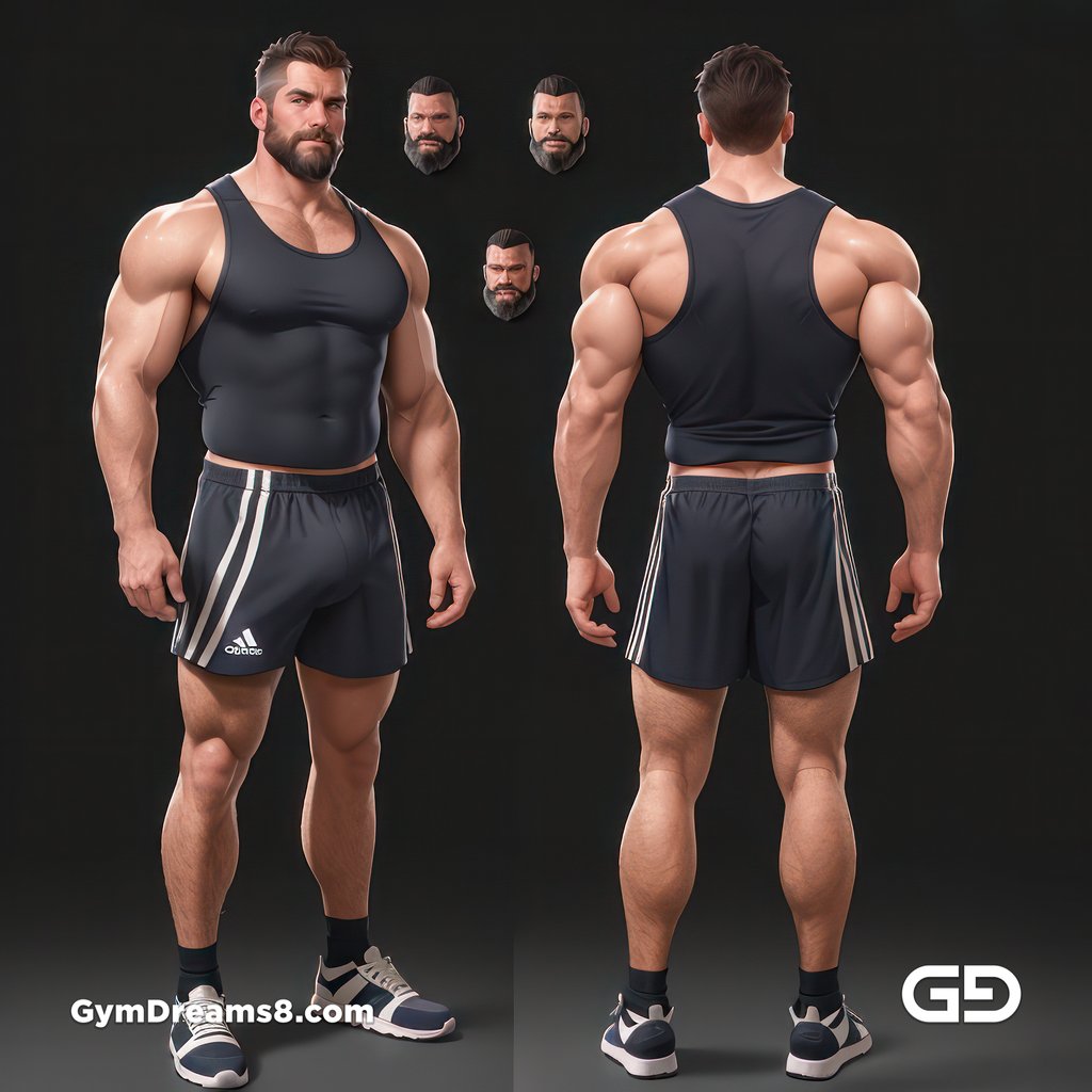 Coach, Character Sheet, with Stable Diffusion, using CharTurnerV2 and Virile Fusion