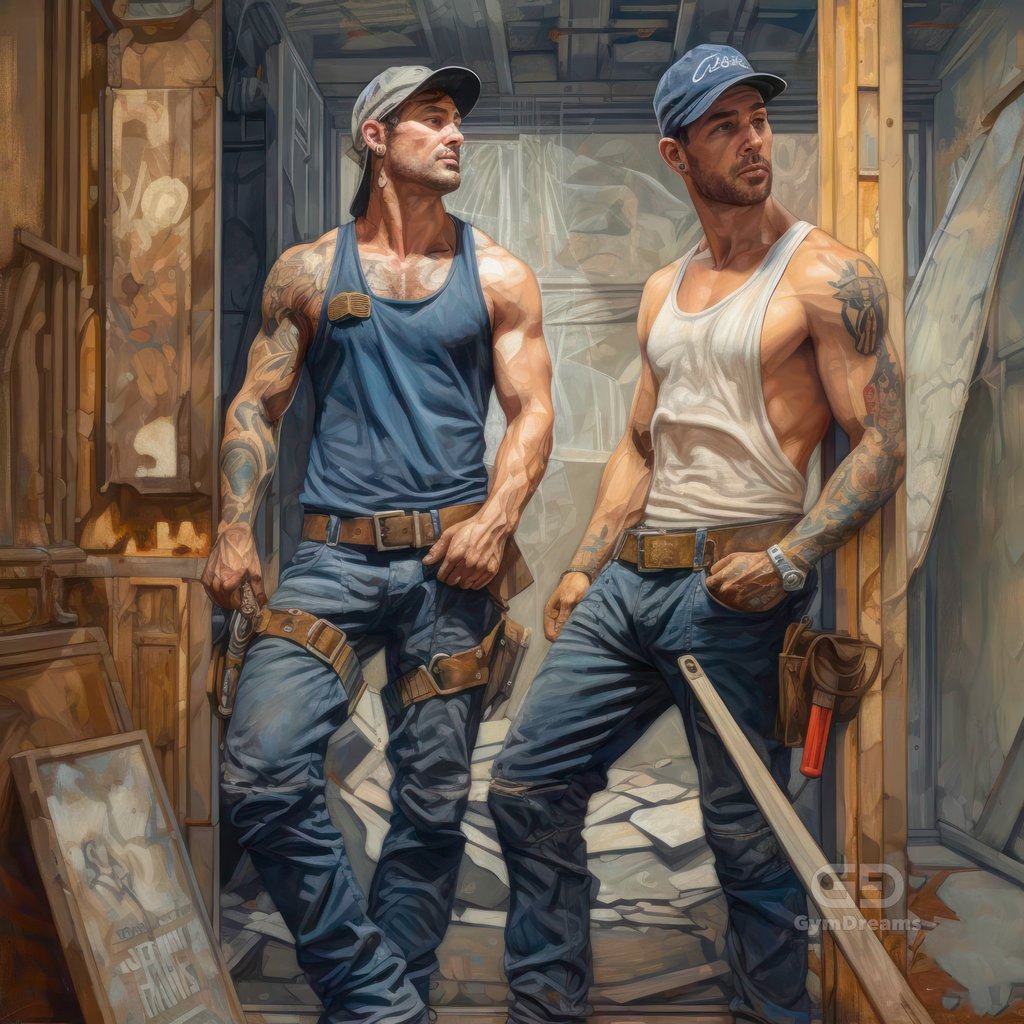 Construction Brotherhood, created with Midjourney