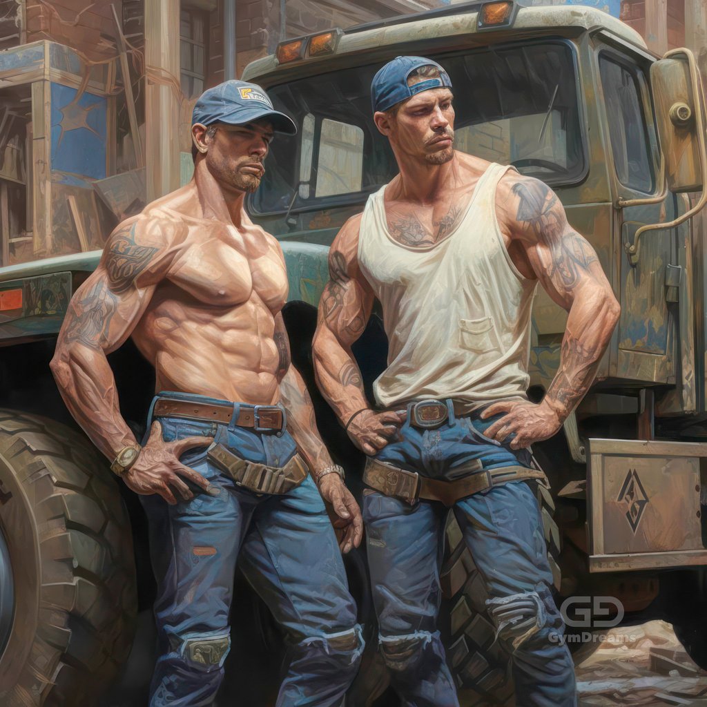 Construction Brotherhood, created with Midjourney