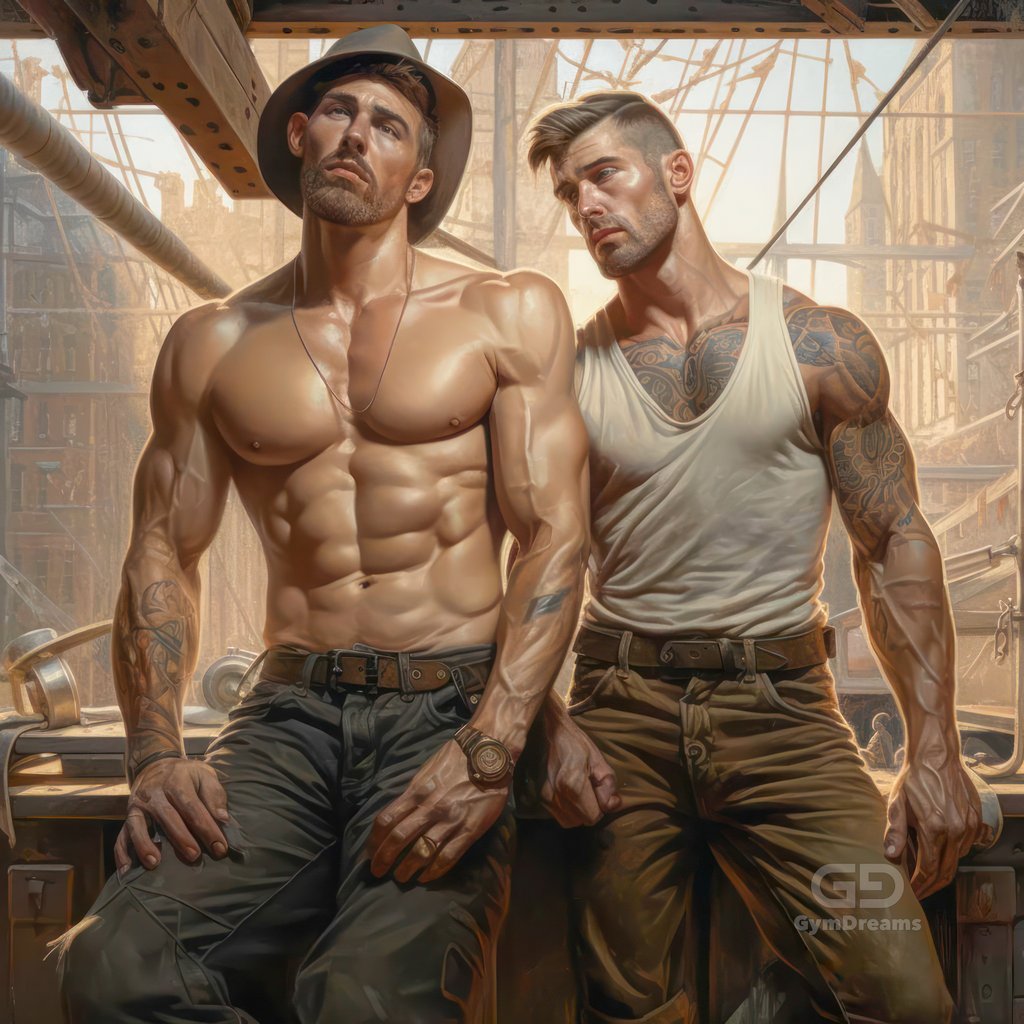 Construction Brotherhood, created with Midjourney