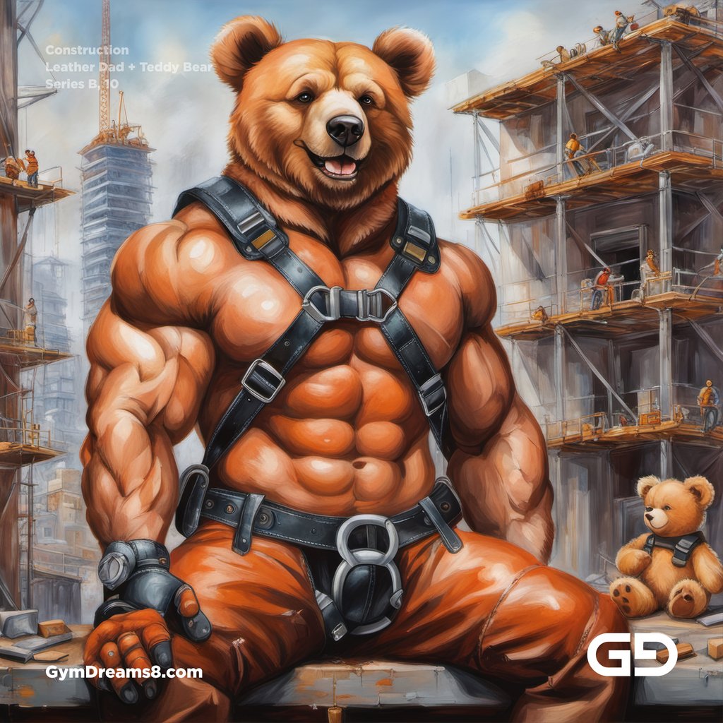 Construction Dad + Teddy Bear