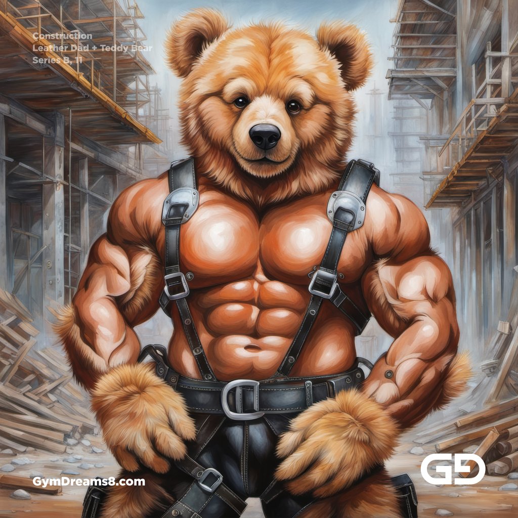 Construction Dad + Teddy Bear