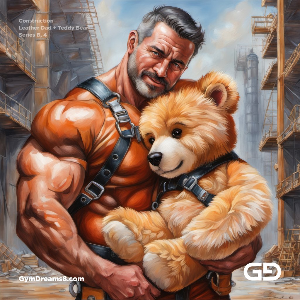 Construction Dad + Teddy Bear