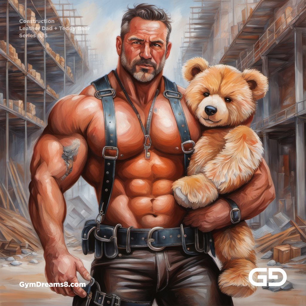 Construction Dad + Teddy Bear