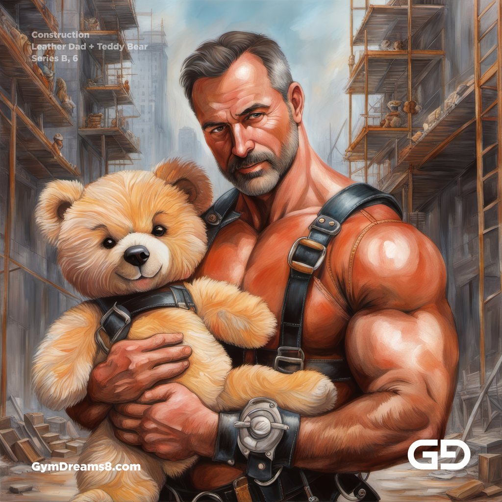 Construction Dad + Teddy Bear