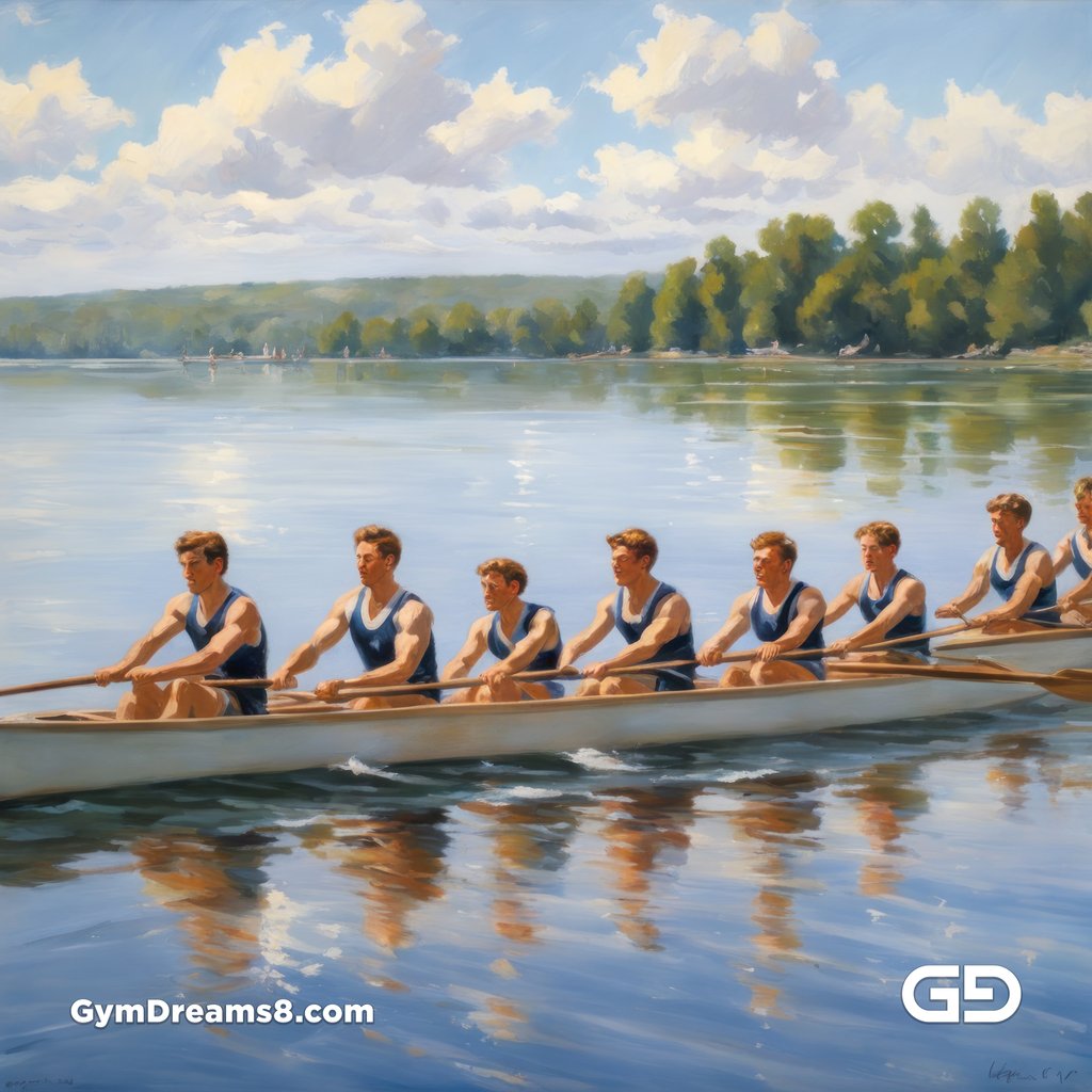 Crew, Boys of Summer. Paintings in the style of American Realism. Stable Diffusion with SDXL.