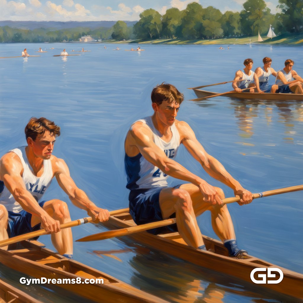 Crew, Boys of Summer. Paintings in the style of American Realism. Stable Diffusion with SDXL.