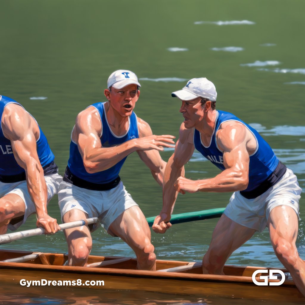 Crew, Boys of Summer. Paintings in the style of American Realism. Stable Diffusion with SDXL.