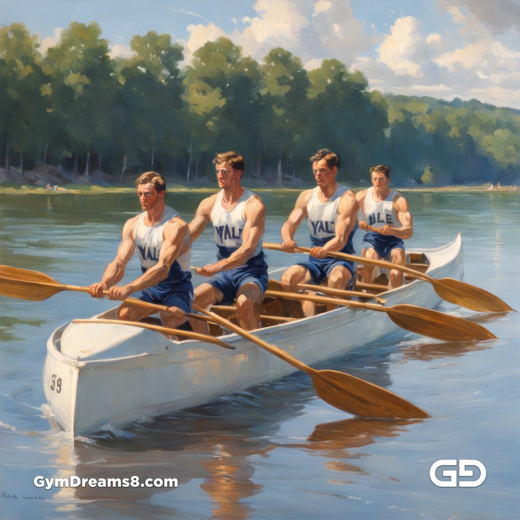 Crew, Boys of Summer. Paintings in the style of American Realism. Stable Diffusion with SDXL.