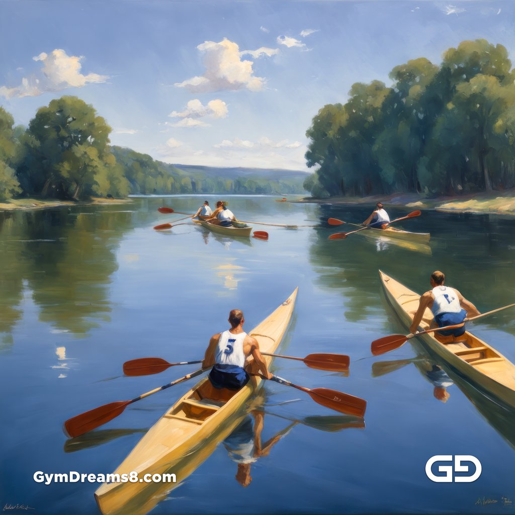 Crew, Boys of Summer. Paintings in the style of American Realism. Stable Diffusion with SDXL.