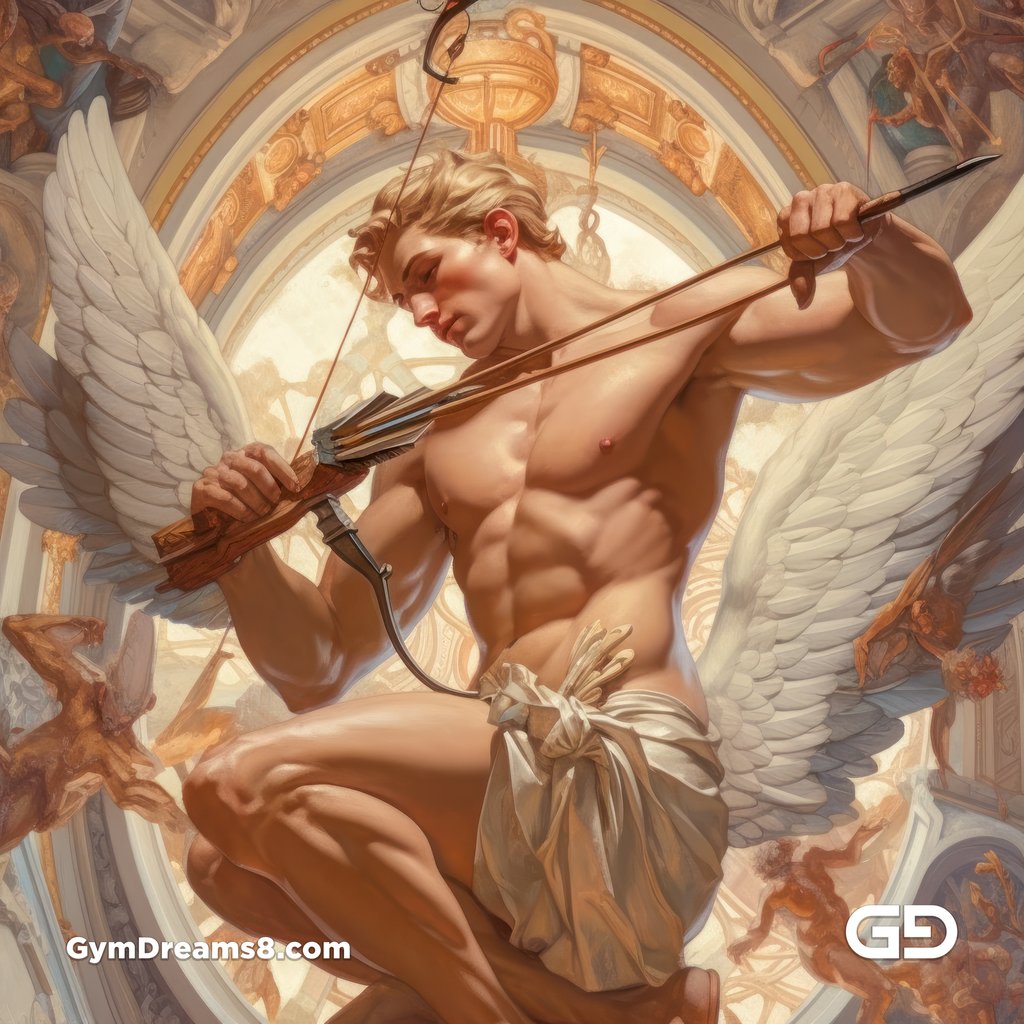 Cupid, created with Midjourney v5
