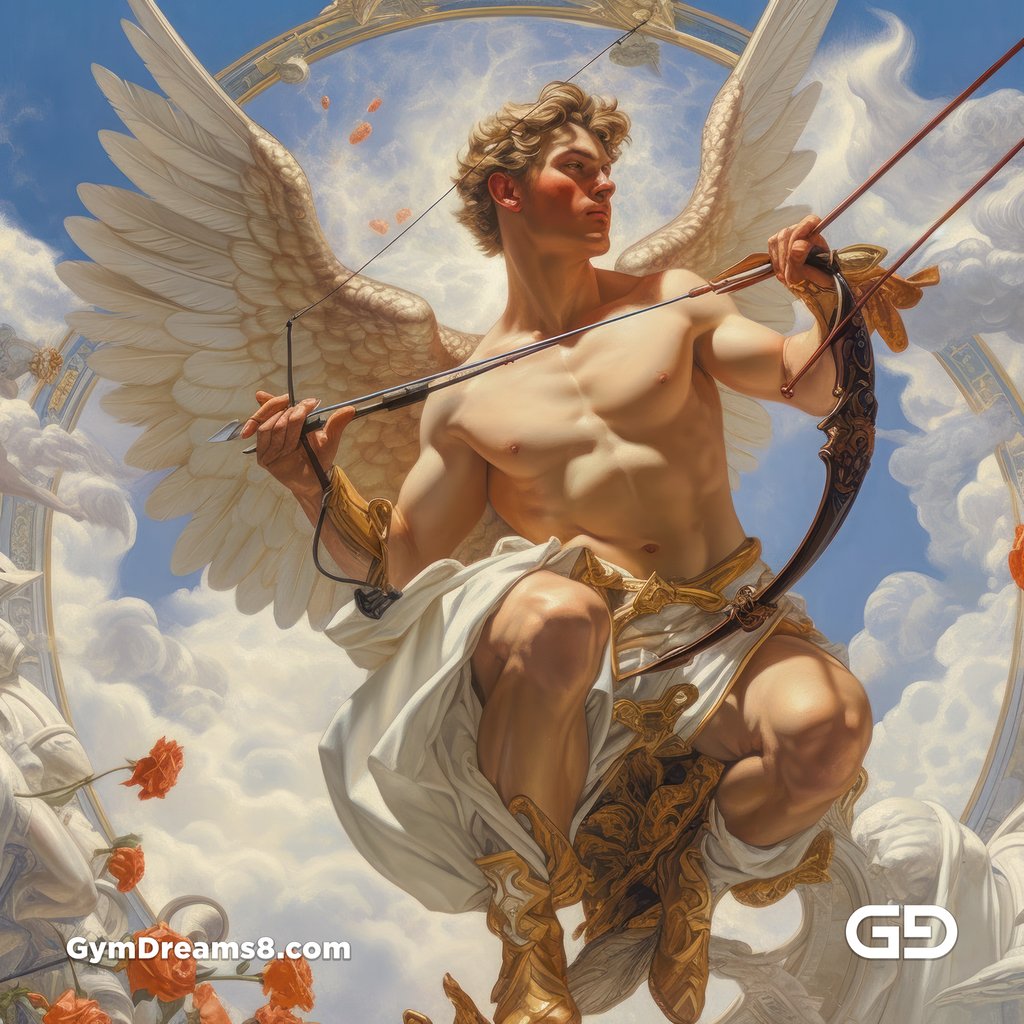 Cupid, created with Midjourney v5