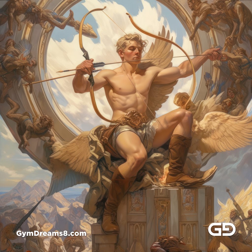 Cupid, created with Midjourney v5