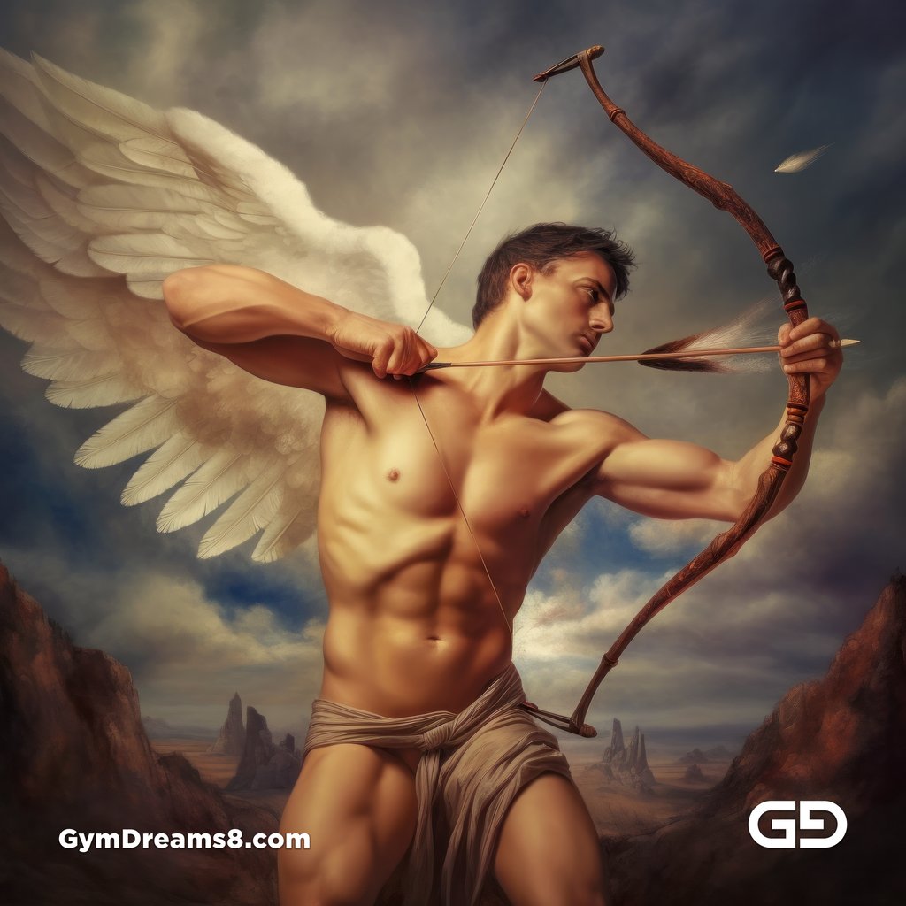 Cupid, created with Midjourney v5