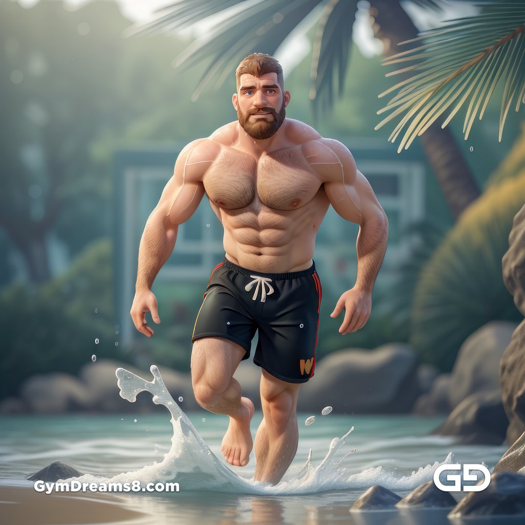 Dad. Virile Motion. Stable Diffusion with a Pixar 3D animation style.