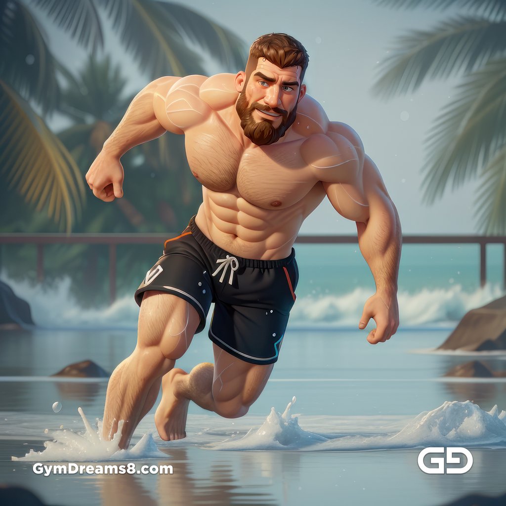 Dad. Virile Motion. Stable Diffusion with a Pixar 3D animation style.