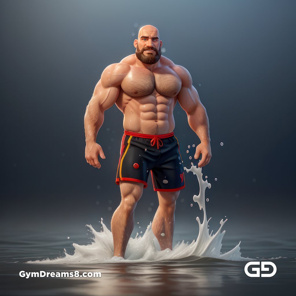 Dad. Virile Motion. Stable Diffusion with a Pixar 3D animation style.