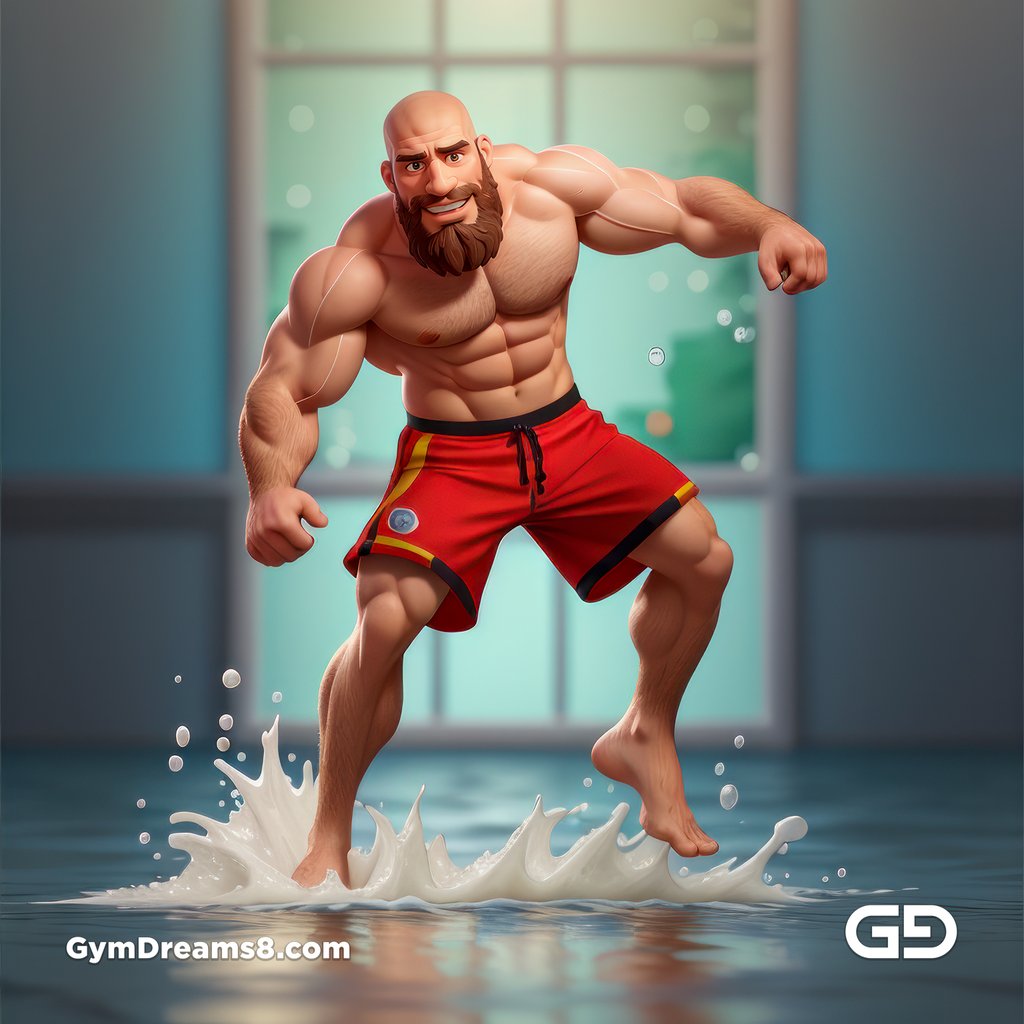 Dad. Virile Motion. Stable Diffusion with a Pixar 3D animation style.