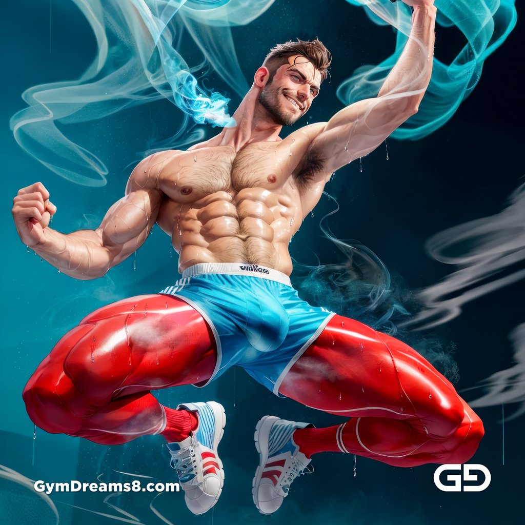 Dance / Run. Blue Smoke.  Photorealistic illustration of men running and dancing, Stable Diffusion with Virile Fusion