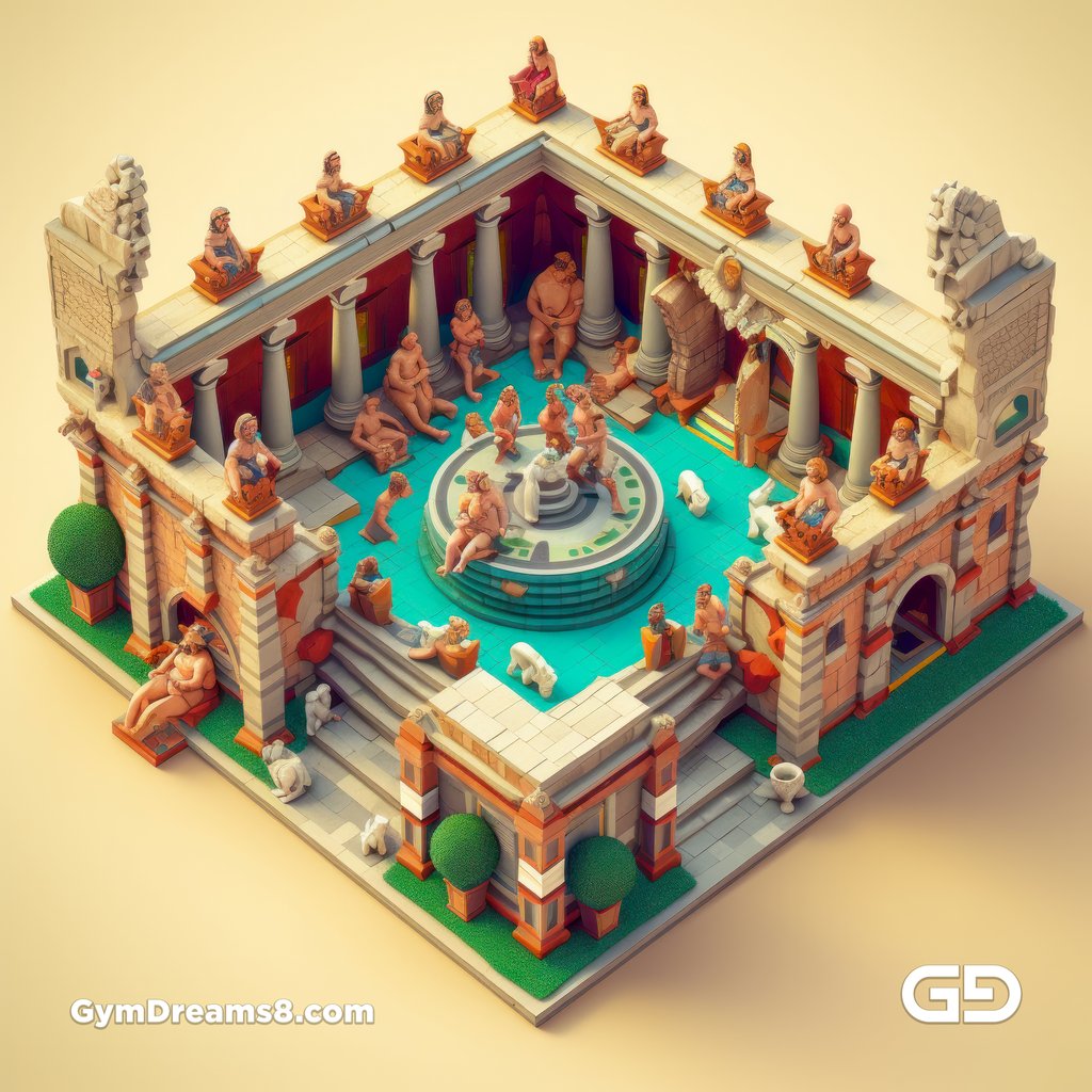 Diorama - Vignettes of Gay Life, made with Midjourney. Ancient Rome