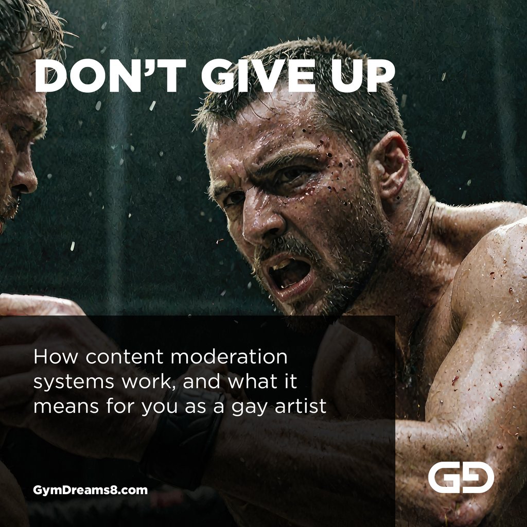Don’t Give Up: How content moderation systems work, and what it means to you as a gay artist