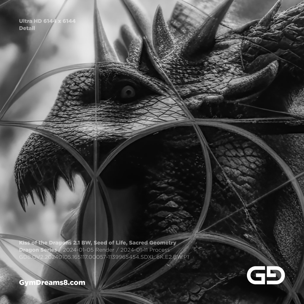 Kiss of the Dragons 2.1, Dragon Series. Stable Diffusion, SDXL, Regional Prompter, Canny Control Net.