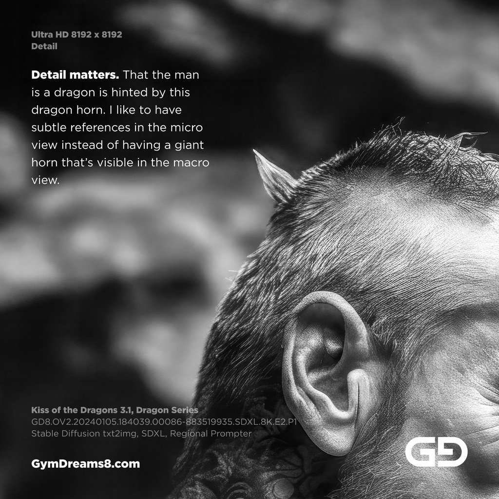 Kiss of the Dragons 3.1, Dragon Series. Stable Diffusion, SDXL, Regional Prompter.